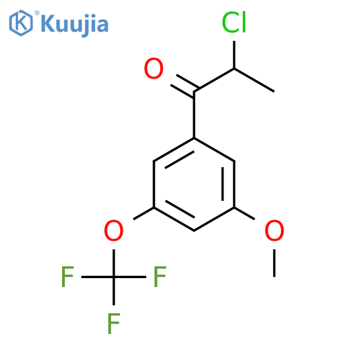 2-Chloro-3'-methoxy-5'-(trifluoromethoxy)propiophenone structure