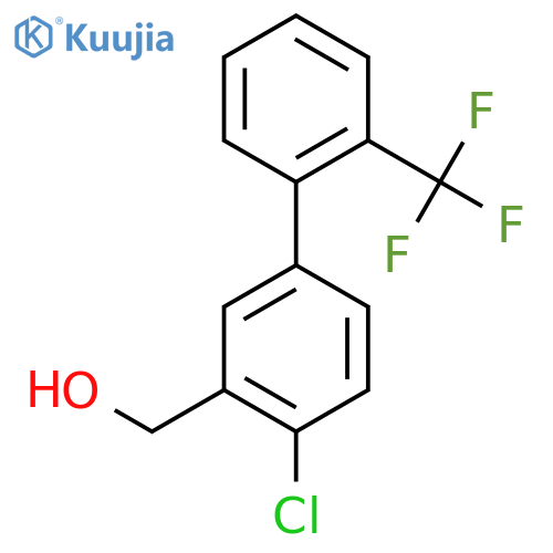 4-Chloro-2'-(trifluoromethyl)biphenyl-3-methanol structure
