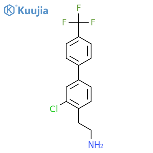 2-(3-Chloro-4'-(trifluoromethyl)biphenyl-4-yl)-ethylamine structure