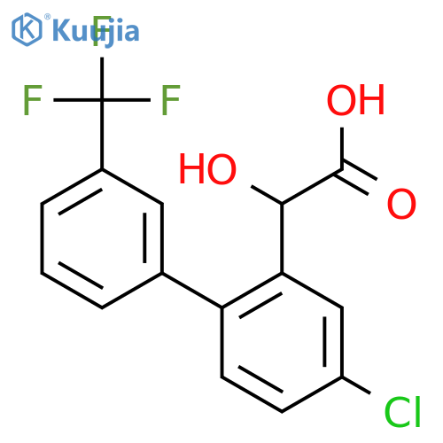 (4-Chloro-3'-(trifluoromethyl)biphenyl-2-yl)-hydroxy-acetic acid structure