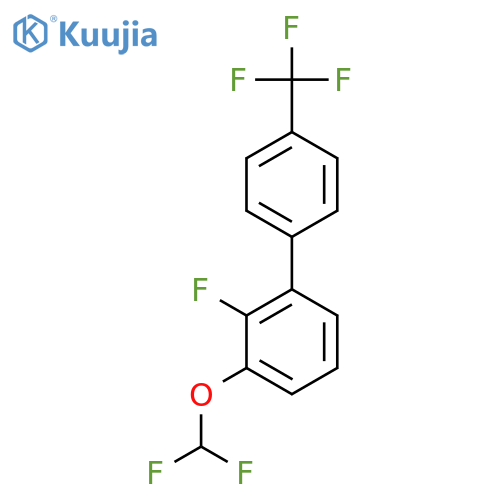 3-(Difluoromethoxy)-2-fluoro-4'-(trifluoromethyl)biphenyl structure