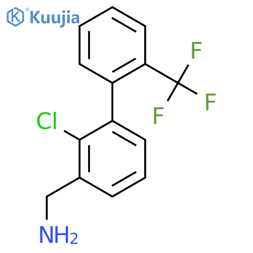 C-(2-Chloro-2'-(trifluoromethyl)biphenyl-3-yl)-methylamine structure