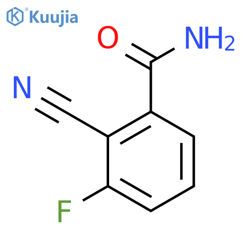 2-Cyano-3-fluorobenzamide structure