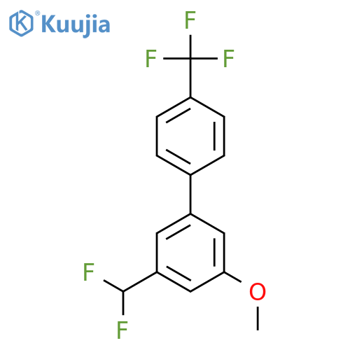 5-(Difluoromethyl)-3-methoxy-4'-(trifluoromethyl)biphenyl structure