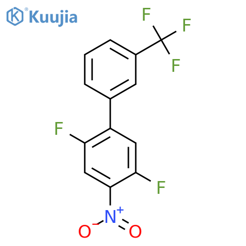 2,5-Difluoro-4-nitro-3'-(trifluoromethyl)biphenyl structure