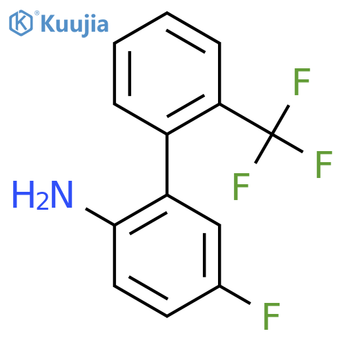 2-Amino-5-fluoro-2'-(trifluoromethyl)biphenyl structure
