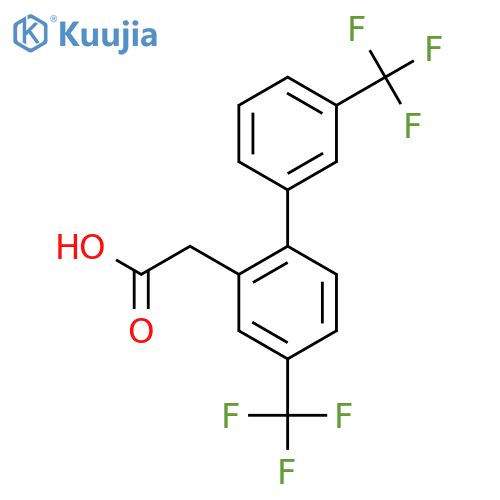 4,3'-Bis(trifluoromethyl)biphenyl-2-acetic acid structure