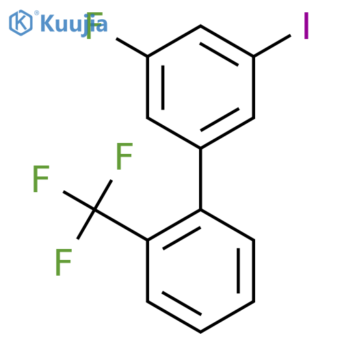 5-Fluoro-3-iodo-2'-(trifluoromethyl)biphenyl structure