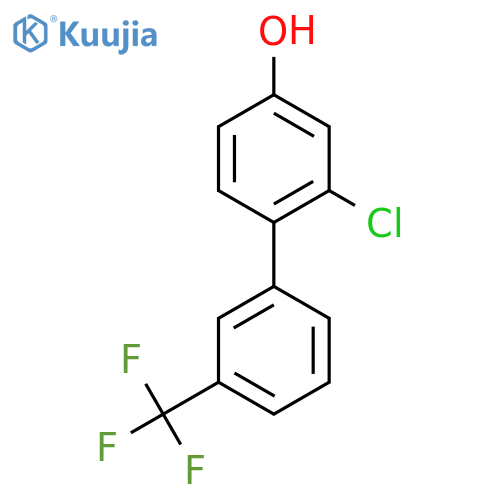 2-Chloro-3'-(trifluoromethyl)biphenyl-4-ol structure