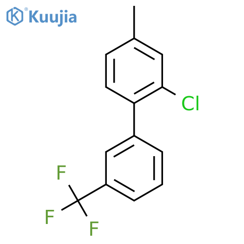 2-Chloro-4-methyl-3'-(trifluoromethyl)biphenyl structure