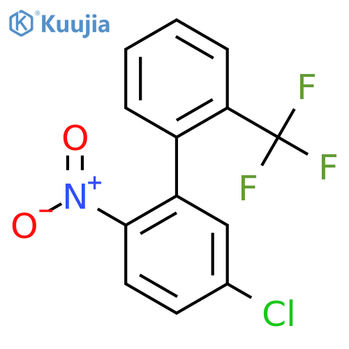 5-Chloro-2-nitro-2'-(trifluoromethyl)biphenyl structure