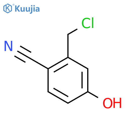 2-Cyano-5-hydroxybenzyl chloride structure