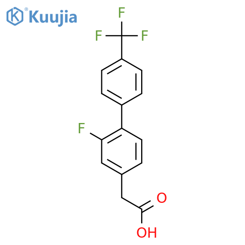 2-Fluoro-4'-(trifluoromethyl)biphenyl-4-acetic acid structure