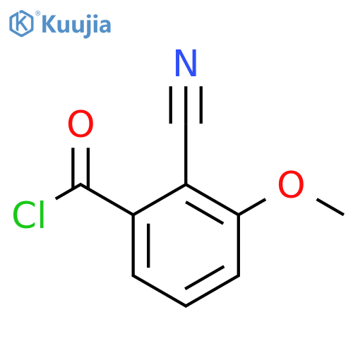 2-Cyano-3-methoxybenzoyl chloride structure