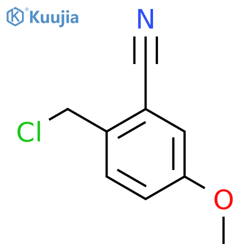 2-Cyano-4-methoxybenzyl chloride structure