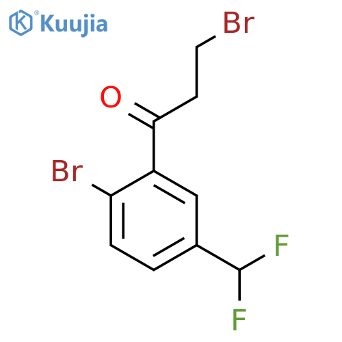 3,2'-Dibromo-5'-(difluoromethyl)propiophenone structure