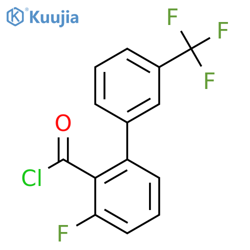 3-Fluoro-3'-(trifluoromethyl)biphenyl-2-carbonyl chloride structure