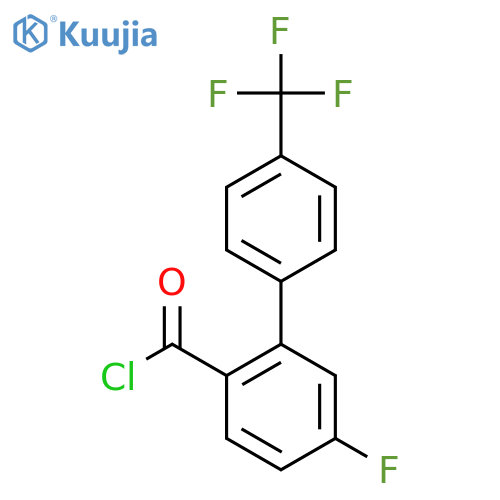 5-Fluoro-4'-(trifluoromethyl)biphenyl-2-carbonyl chloride structure