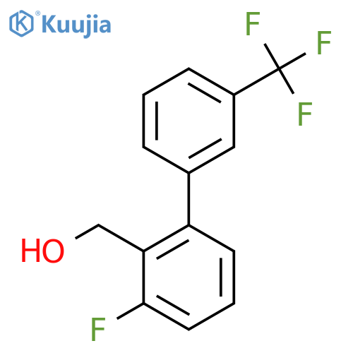 3-Fluoro-3'-(trifluoromethyl)biphenyl-2-methanol structure