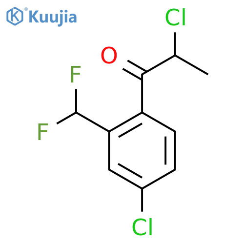 2,4'-Dichloro-2'-(difluoromethyl)propiophenone structure