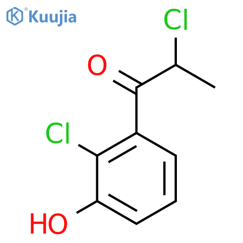 2,2'-Dichloro-3'-hydroxypropiophenone structure