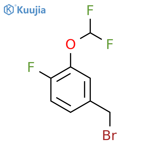 3-(Difluoromethoxy)-4-fluorobenzyl bromide structure