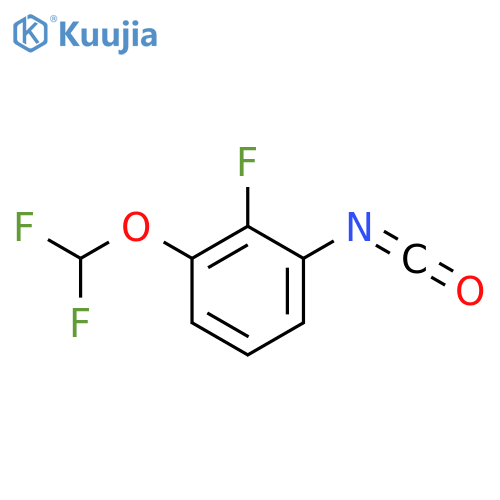 3-(Difluoromethoxy)-2-fluorophenylisocyanate structure