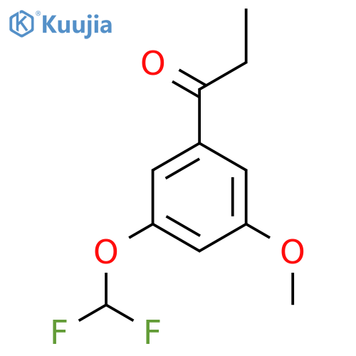 3'-(Difluoromethoxy)-5'-methoxypropiophenone structure