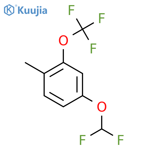 4-(Difluoromethoxy)-2-(trifluoromethoxy)toluene structure