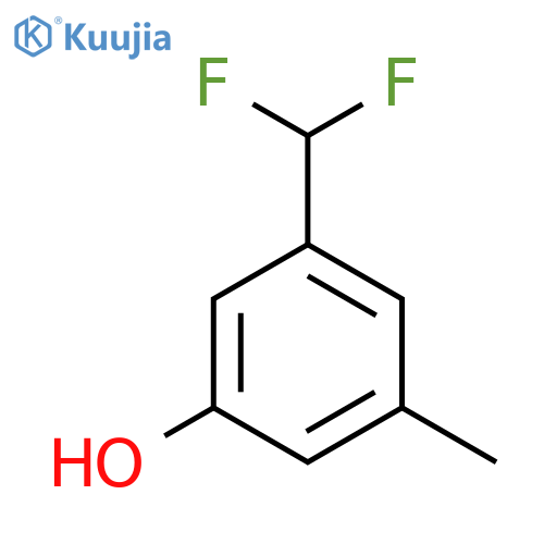 3-(Difluoromethyl)-5-hydroxytoluene structure