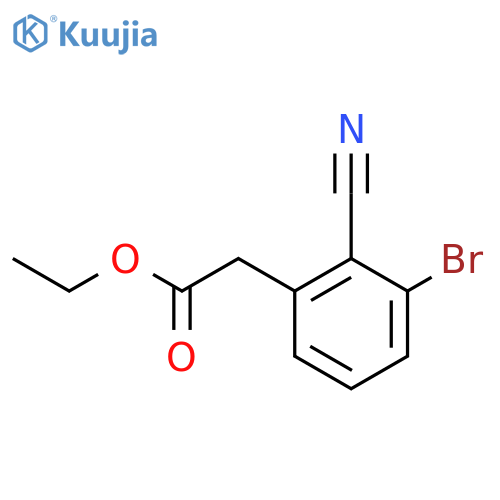 Ethyl 3-bromo-2-cyanophenylacetate structure