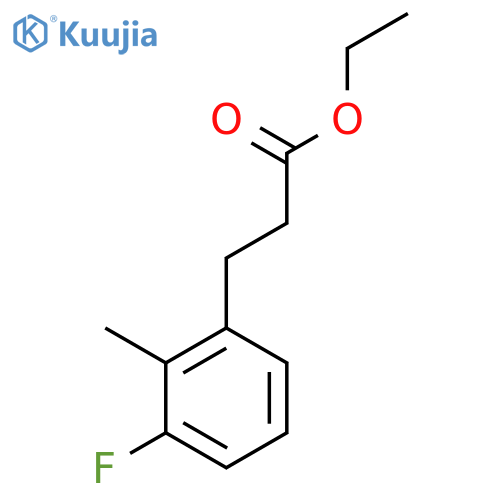 Ethyl 3-(3'-fluoro-2'-methylphenyl)propionate structure