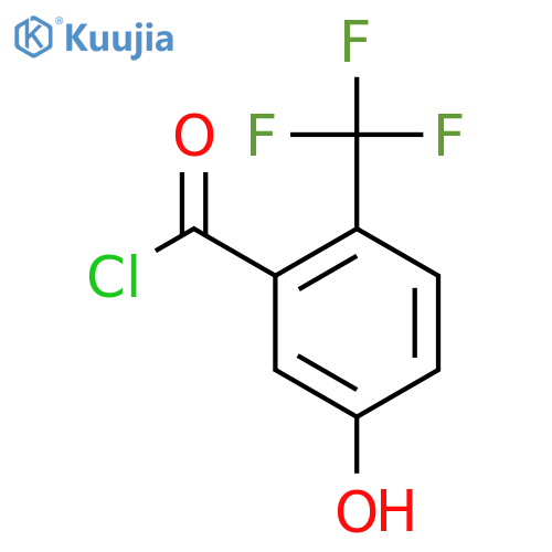 5-Hydroxy-2-(trifluoromethyl)benzoyl chloride structure