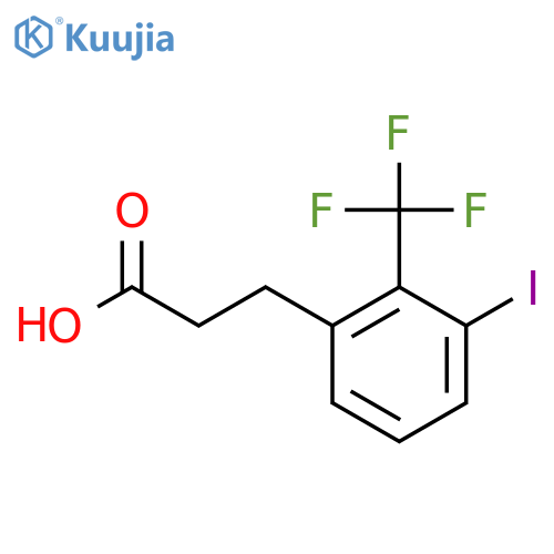 3-(3'-Iodo-2'-(trifluoromethyl)phenyl)propionic acid structure