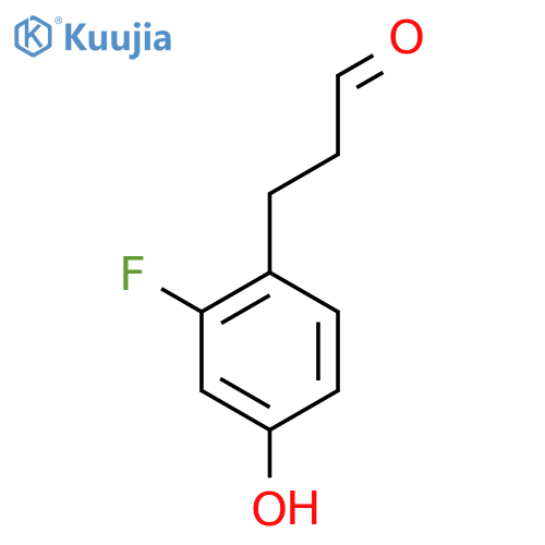 3-(2'-Fluoro-4'-hydroxyphenyl)propionaldehyde structure