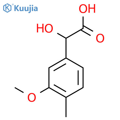 2-hydroxy-2-(3-methoxy-4-methylphenyl)acetic acid structure