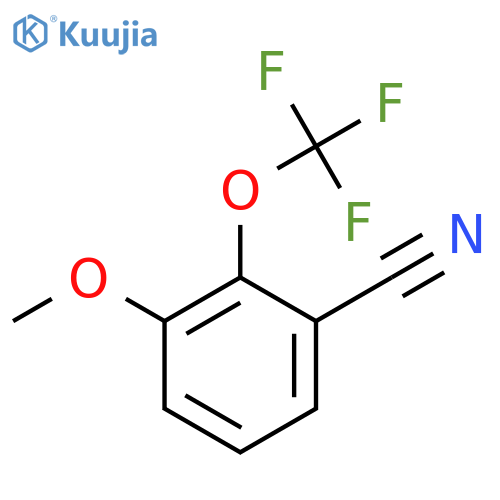 3-Methoxy-2-(trifluoromethoxy)benzonitrile structure