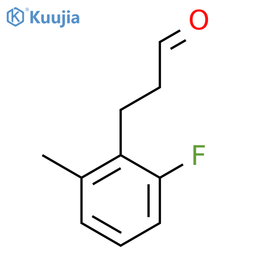 3-(2-fluoro-6-methylphenyl)propanal structure