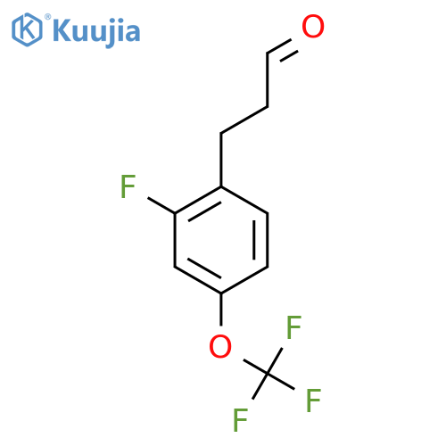 3-(2'-Fluoro-4'-(trifluoromethoxy)phenyl)propionaldehyde structure