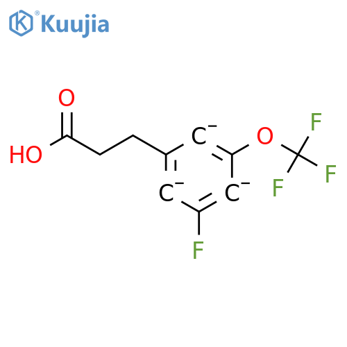 3-3-Fluoro-5-(trifluoromethoxy)-phenylpropionic acid structure