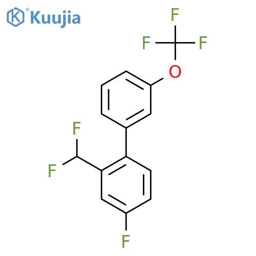 2-(Difluoromethyl)-4-fluoro-3'-(trifluoromethoxy)biphenyl structure