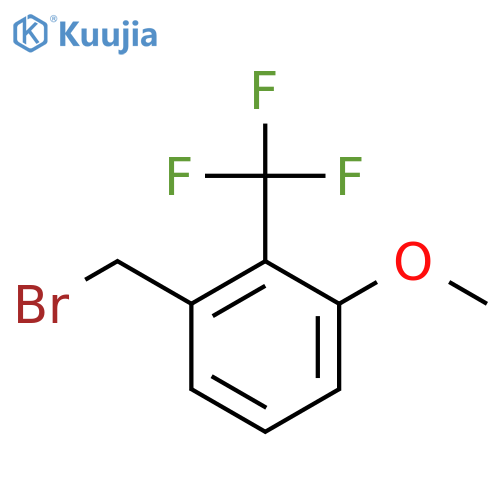 1-(bromomethyl)-3-methoxy-2-(trifluoromethyl)benzene structure