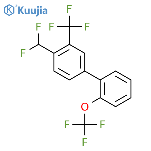 4-(Difluoromethyl)-2'-(trifluoromethoxy)-3-(trifluoromethyl)biphenyl structure