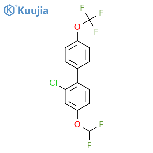 2-Chloro-4-(difluoromethoxy)-4'-(trifluoromethoxy)biphenyl structure
