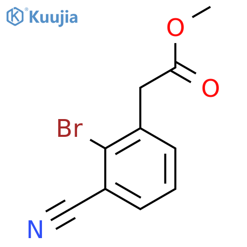 Methyl 2-bromo-3-cyanophenylacetate structure