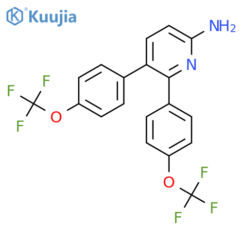 6-Amino-3,2-bis(4-(trifluoromethoxy)phenyl)pyridine structure