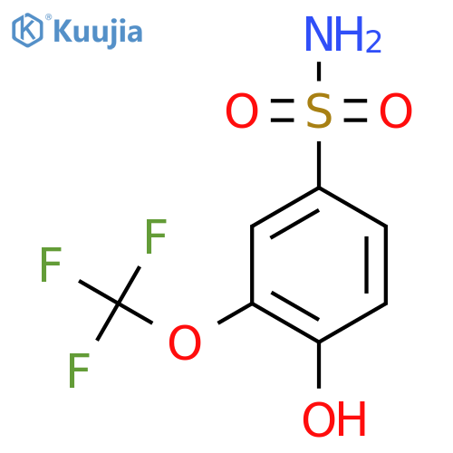 4-Hydroxy-3-(trifluoromethoxy)benzenesulfonamide structure