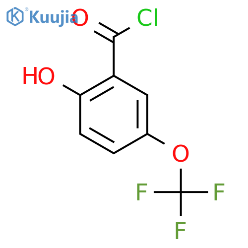 2-Hydroxy-5-(trifluoromethoxy)benzoyl chloride structure