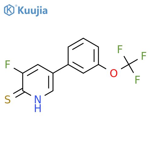 3-Fluoro-2-mercapto-5-(3-(trifluoromethoxy)phenyl)pyridine structure