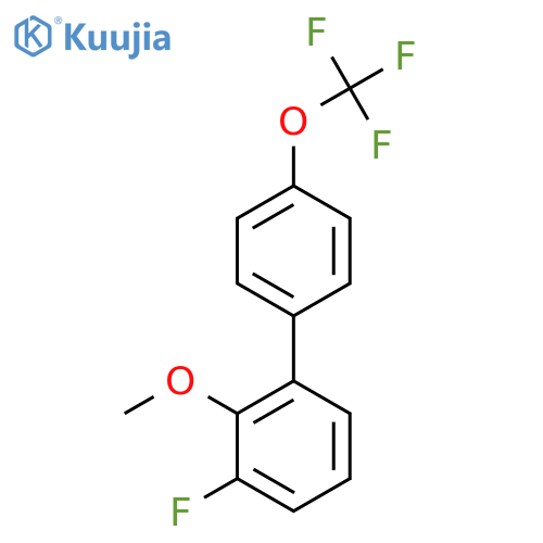 3-Fluoro-2-methoxy-4'-(trifluoromethoxy)biphenyl structure
